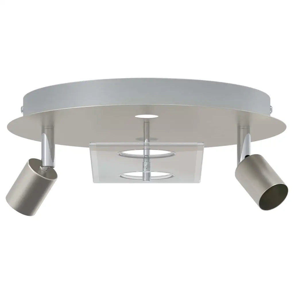 Faretto da soffitto Nichel 29 x 29 x 11 cm Acciaio e vetro CFW2727180