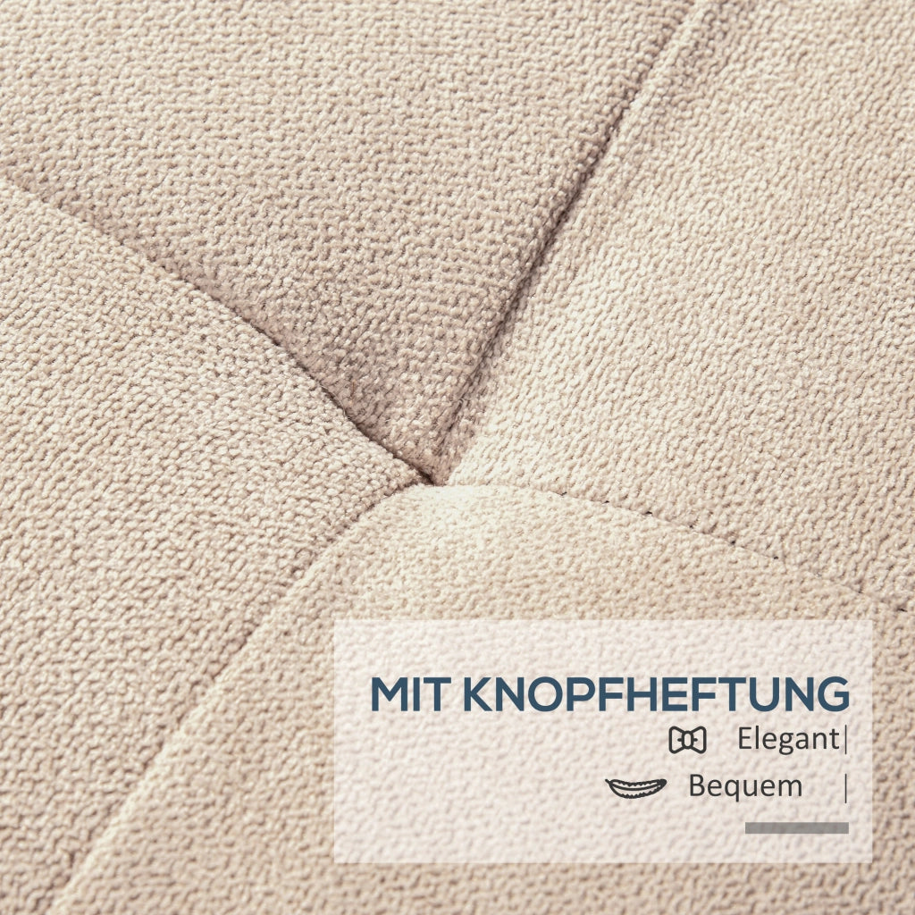 Divano letto contenitore imbottito ¨C zephmum ¨C beige 125x49x41.5 cm
