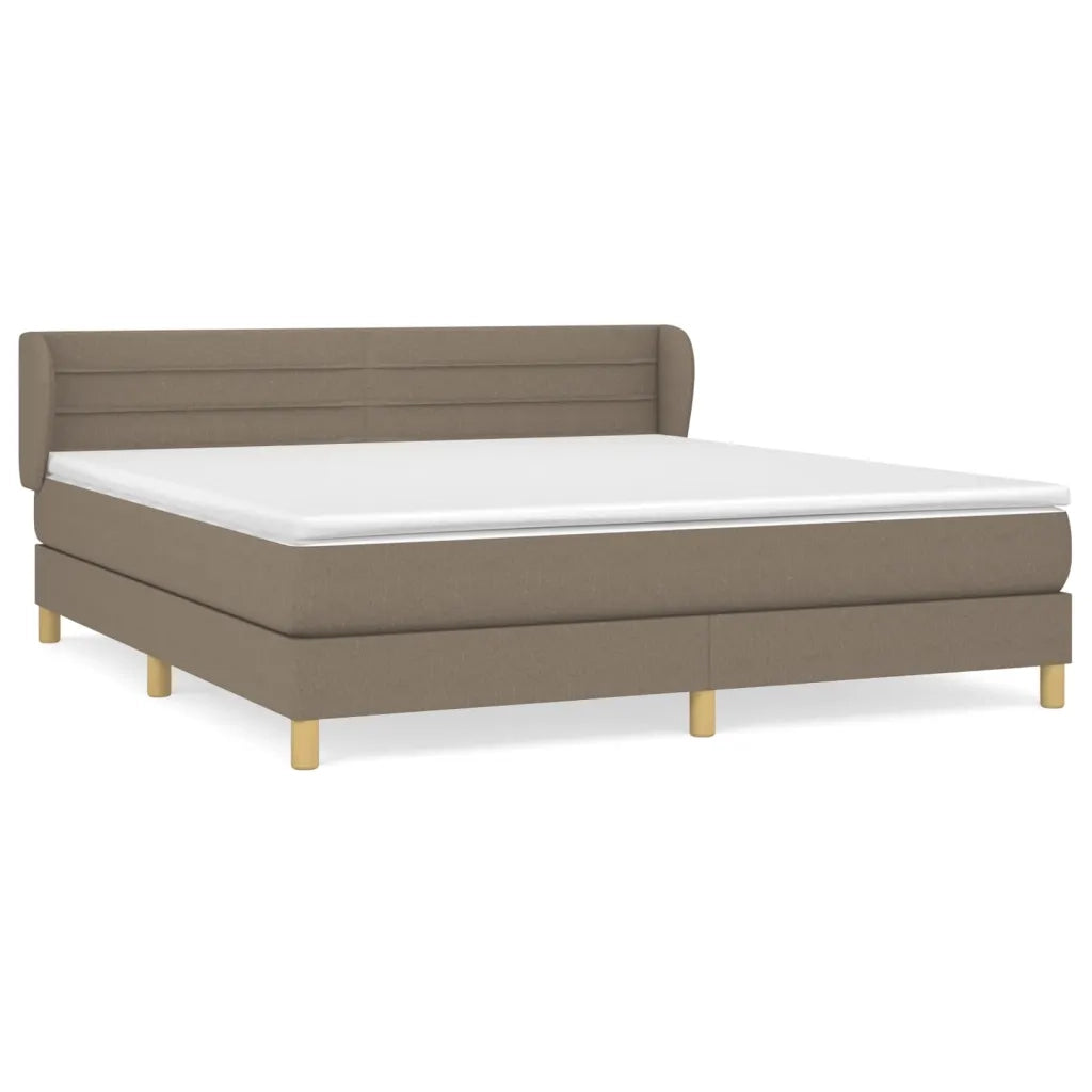 Giroletto a Molle con Materasso Tortora 180x200 cm in Tessuto 3126905