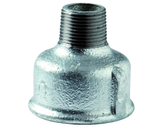 RACCORDO RIDOTTO MASCHIO FEMMINA IN GHISA MALLEABILE ZINCATO F11/2xM1   GEORG FISHER