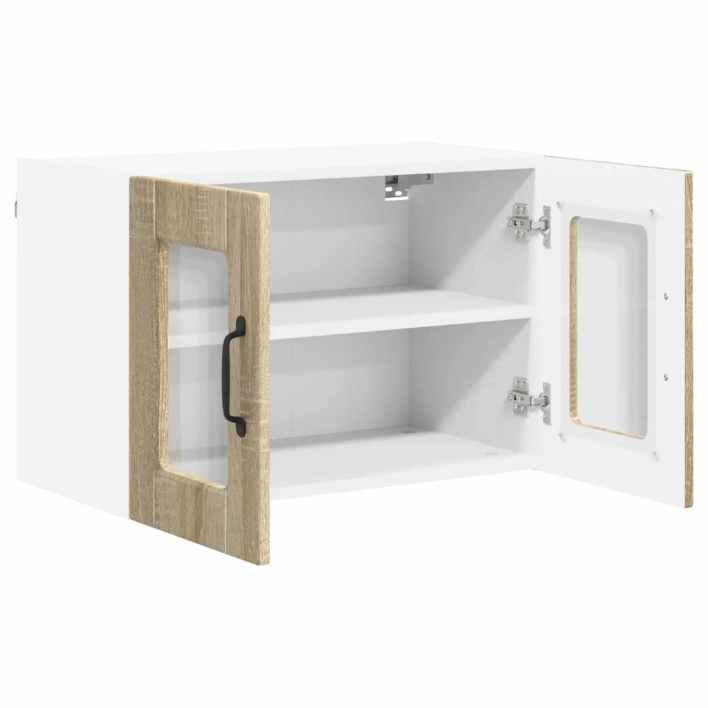 Mobile da cucina con porta 2 pz-Set di 2 Armadio da cucina Rovere Sonoma 60 x 31 x 40 cm 147314