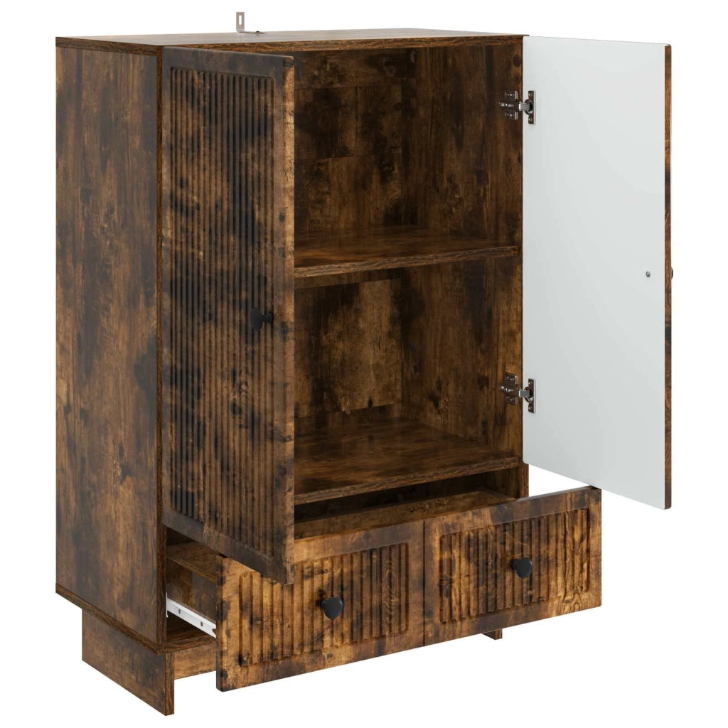 Credenza | Madia | Buffet da pranzo | Armadio da pranzo Quercia Affumicata 66 x 34,5 x 95 cm
