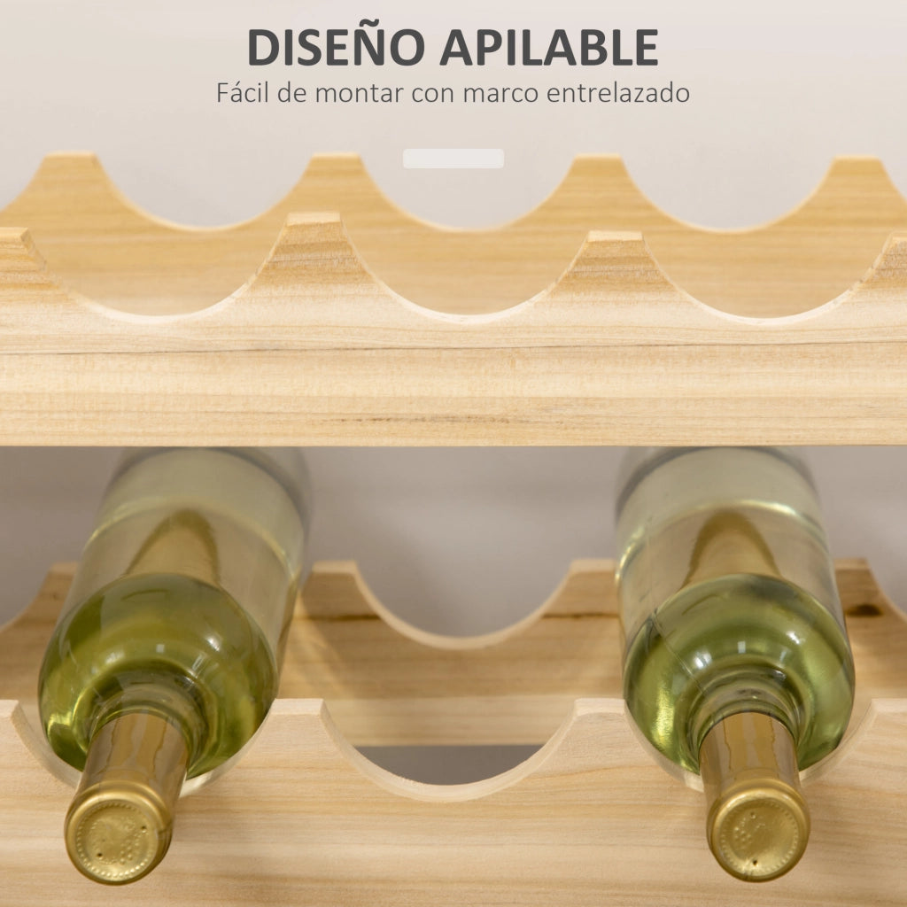 Cantinette 6 Livelli 72 Bottiglie Verticale ¨C zephmum ¨C 114x28x85 cm Legno Naturale