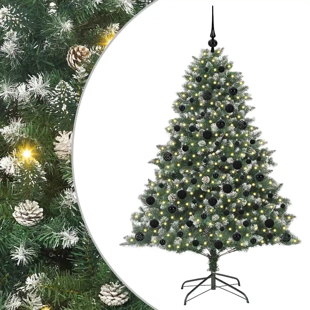 Albero di Natale artificiale con 300 LED Verde 180 cm 3395234