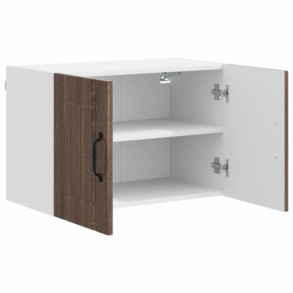 Armadi a pareti per cucina 2 pz-Set di 2 Armadi sospesi per Cucina Rovere Marrone 60 x 31 x 40 cm 777416