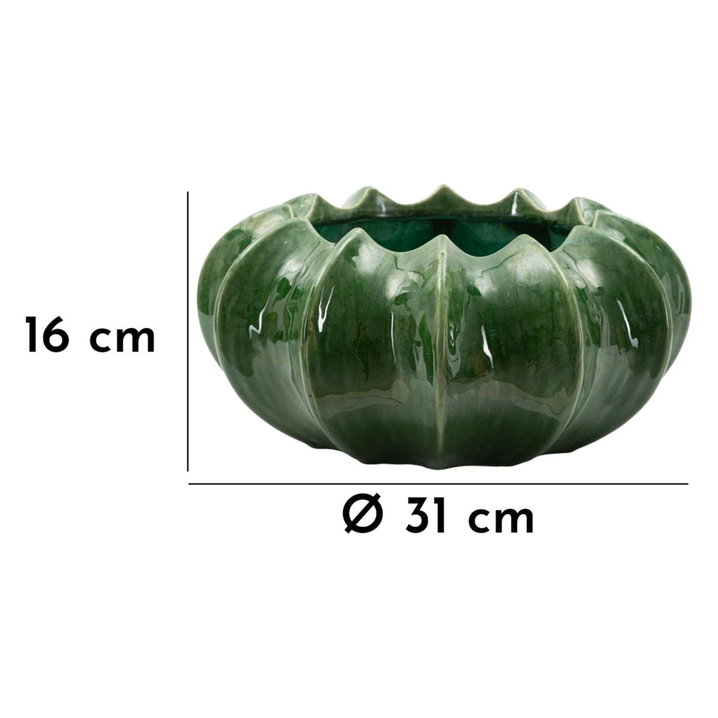 Aysgar, Vaso Disegno con Cactus, Verde