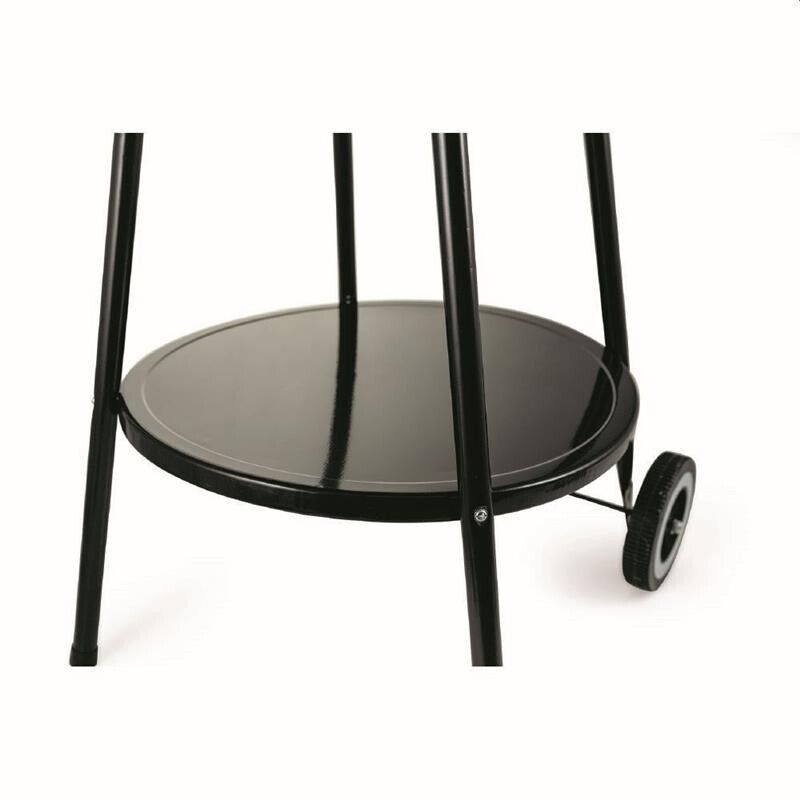 BARBECUE TONDO NERO CON RUOTE 51X84,5CM