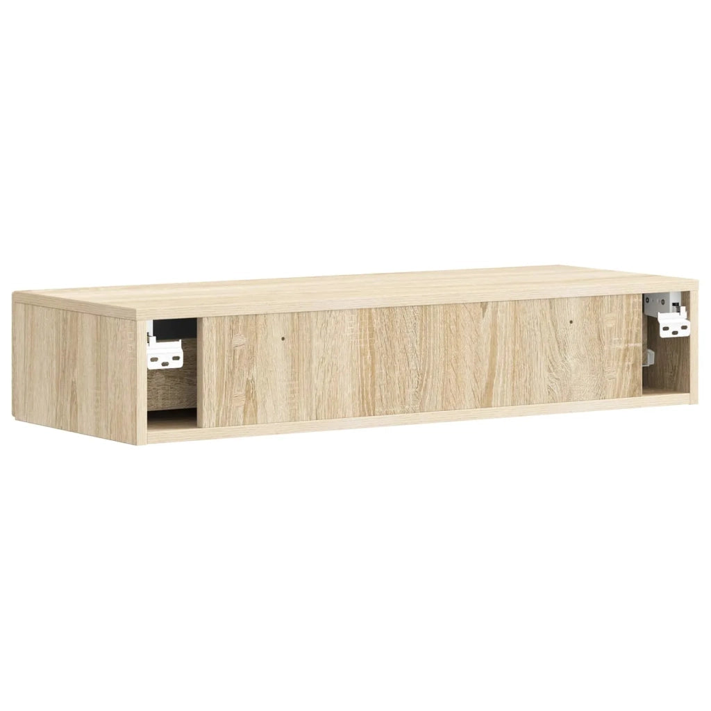 Tavolino da Parete Laterale | Tavolo laterale | Tavolino Rovere Sonoma 87,5 x 34,5 x 17 cm
