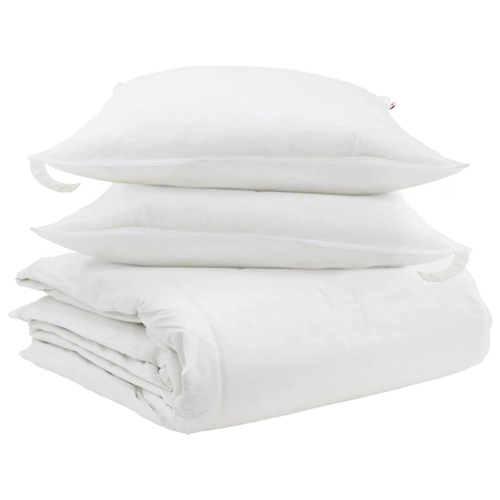 Set di Piumoni con cuscino 3 pz | Duvet Bianco Piuma d'anatra