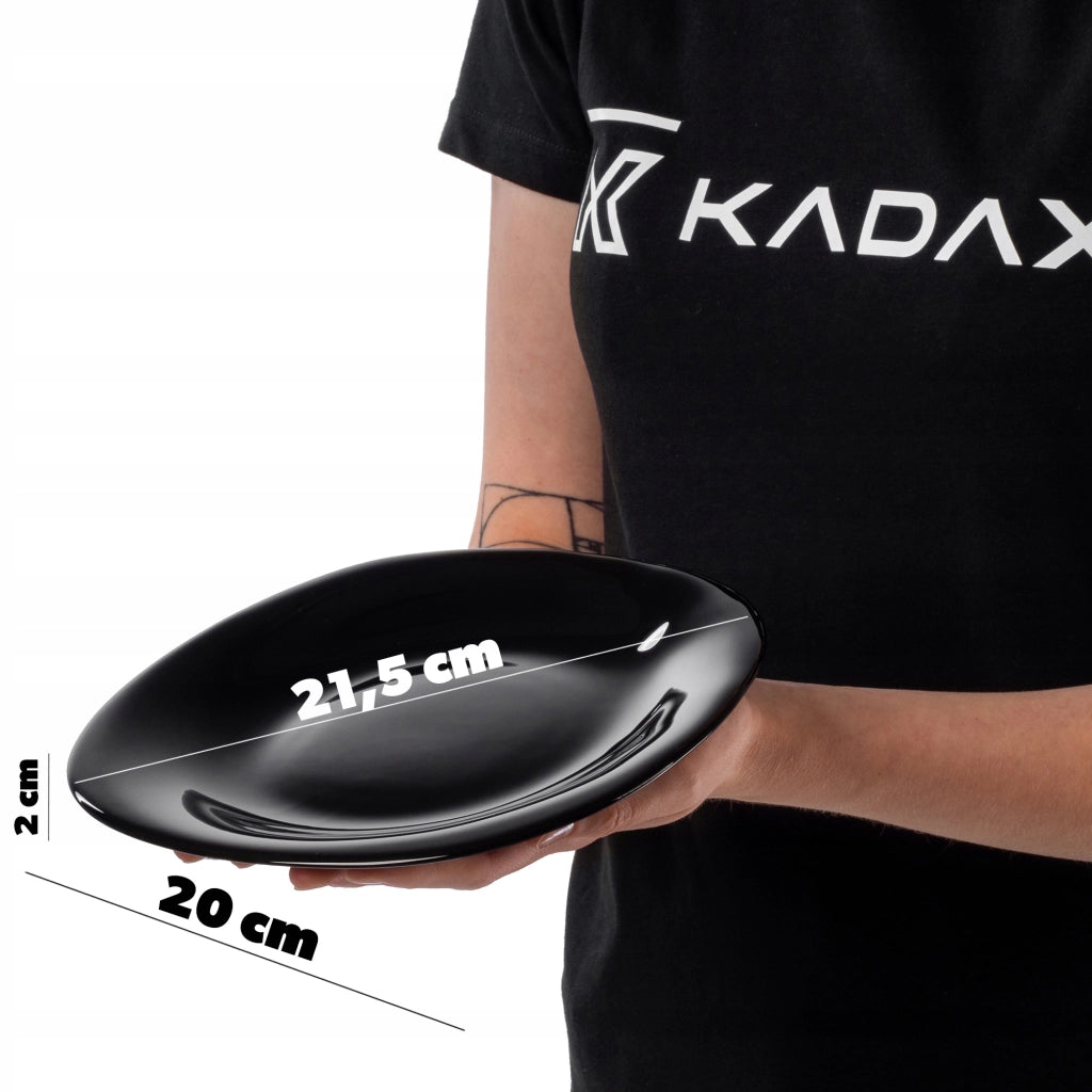 Set di 3 piatti da dessert KADAX da 21,5 cm, colore nero.
