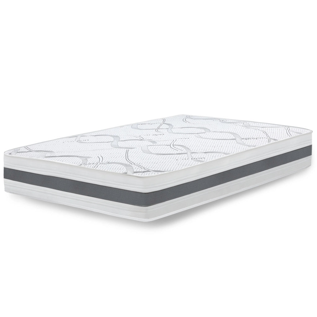 Materasso Singolo 80x185 cm a Media Rigidita' | Altezza 25 cm | Tessuto Anallergico e Traspirante | Proprieta' Ortopediche e Automodellanti | Prodotto in Italia