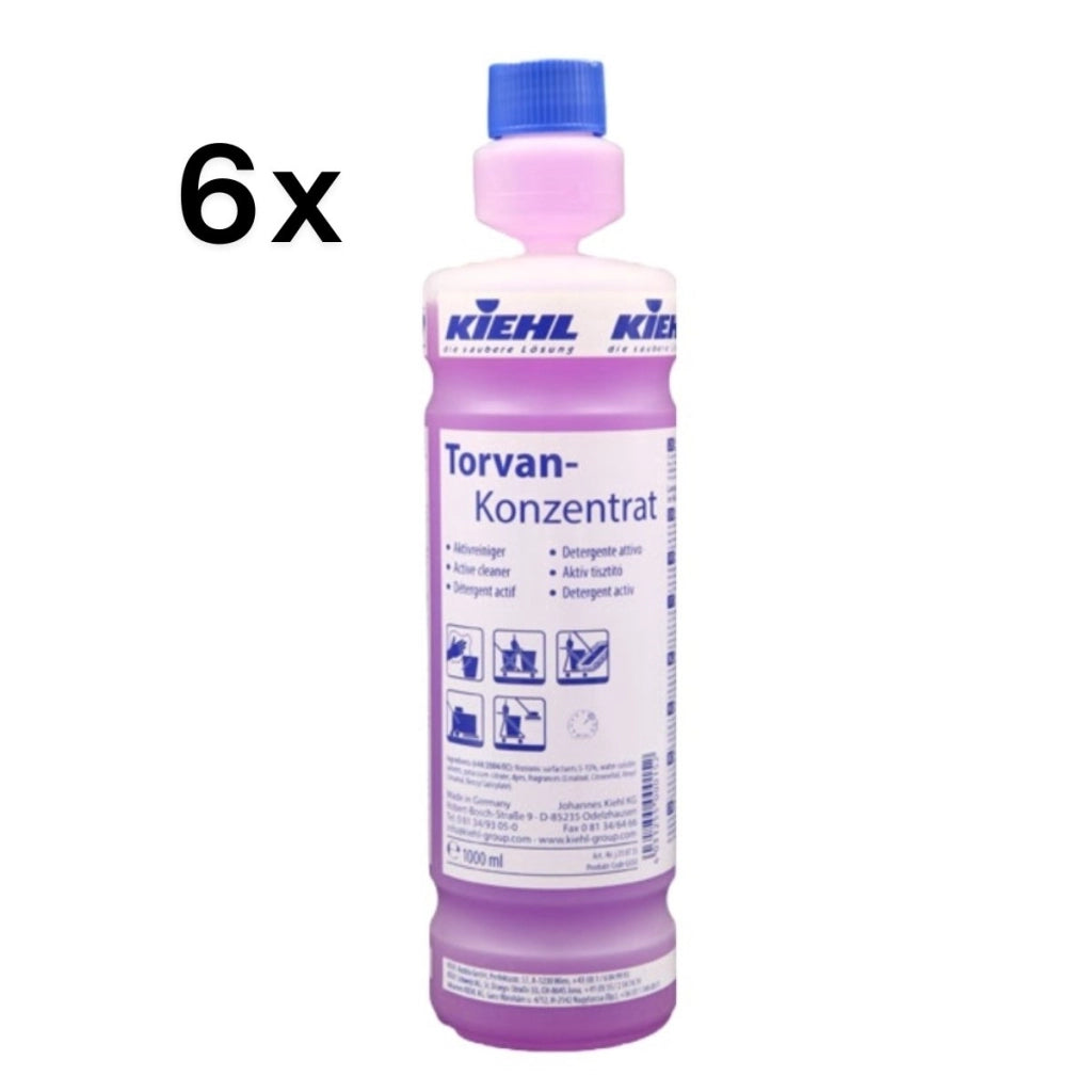 Torvan Konzentrat 6 Pezzi x 1 L, Detergente Solvente Rapido Uso Quotidiano | Kiehl