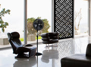 FILOTTO - Pannello in PVC traforato - Parasole Colore: nero, Misura: 50x150 cm