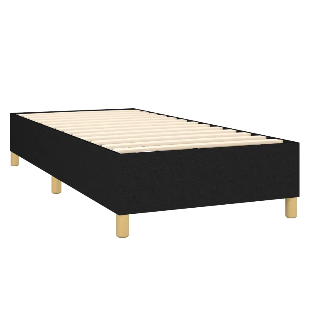 Letto a Molle con Materasso e LED Nero 90x190 cm in Tessuto 3135479