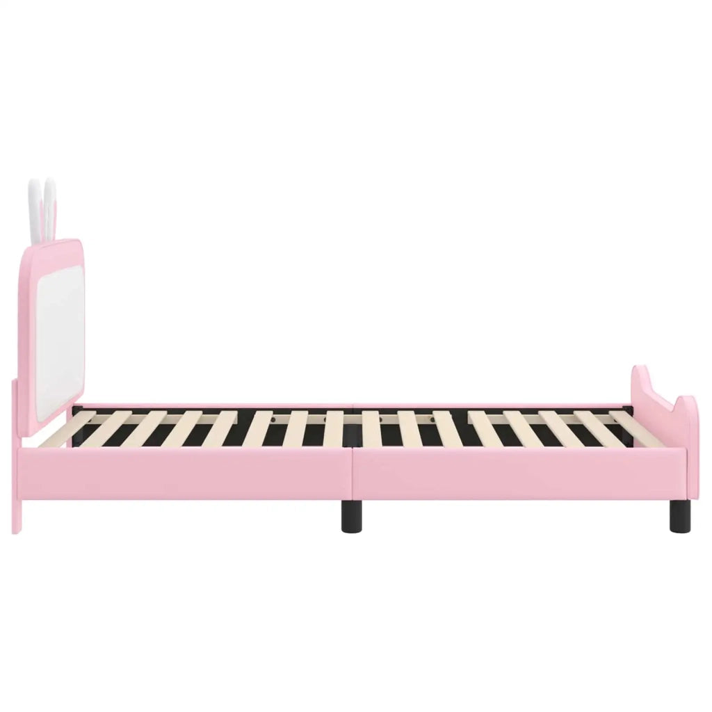 Struttura letto bambini con testata-Giroletto per bambini Rosa 90 x 190 cm PU 134172