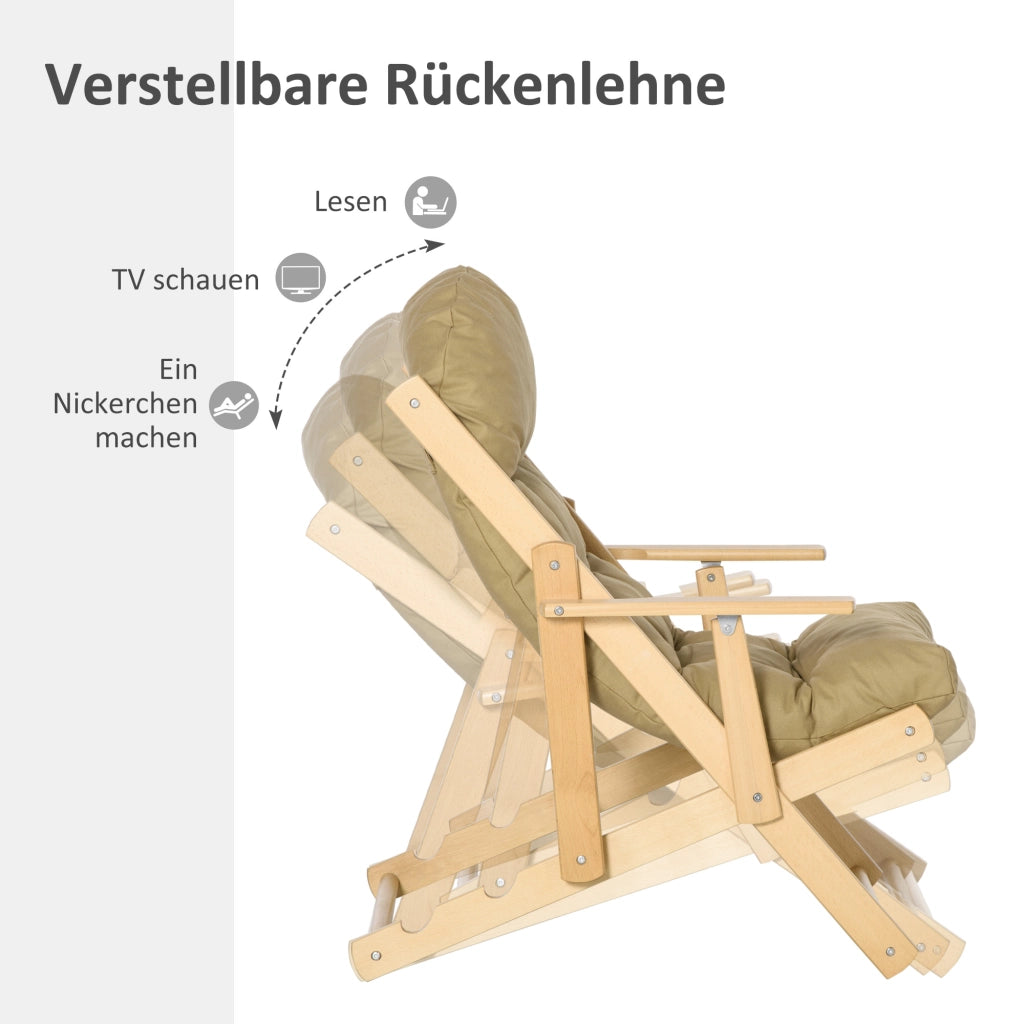 Poltrona Relax Reclinabile ¨C Minimal ¨C Marrone Legno