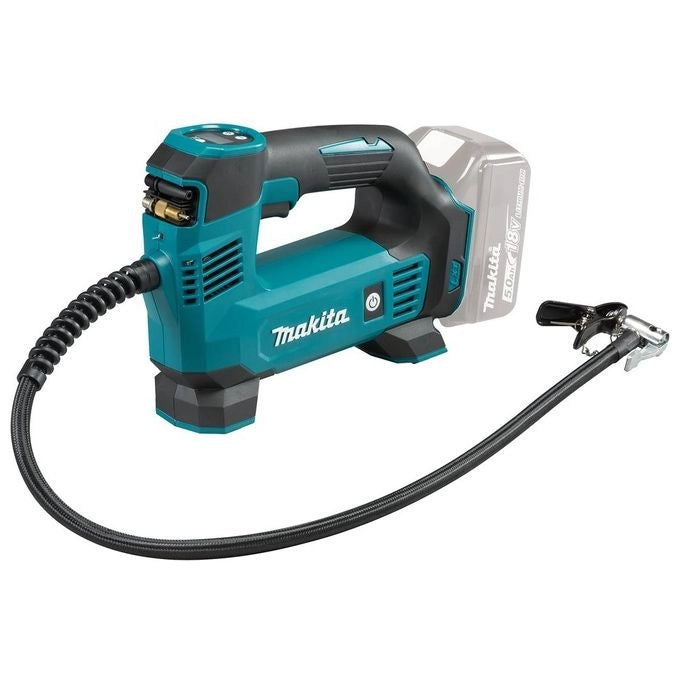 Makita DMP180Z Gonfiatore Portatile a Batteria 18V 8.3 bar 12 L-min Arresto Automatico Display Digitale LED colore Nero