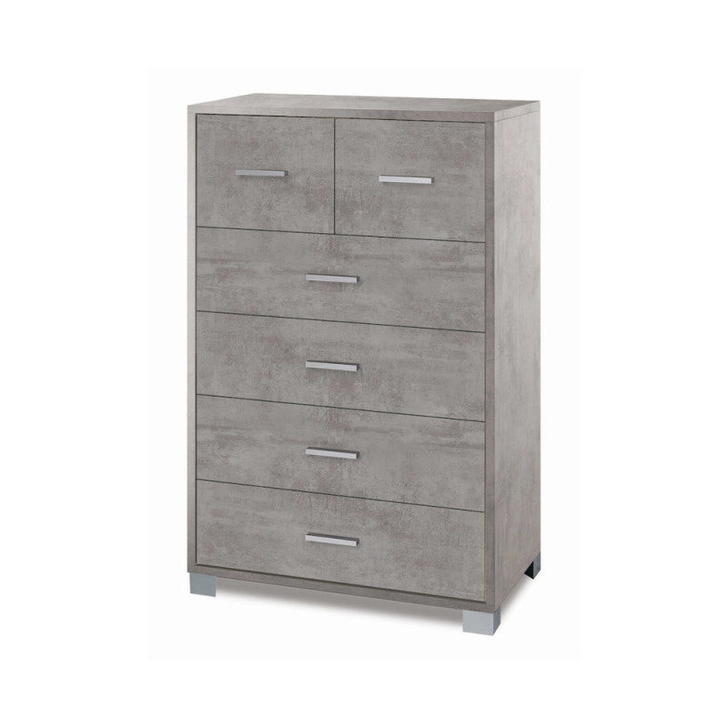 Mobile 4+2 Cassetti Kit Cemento cm 70x41x112h - Sarmog