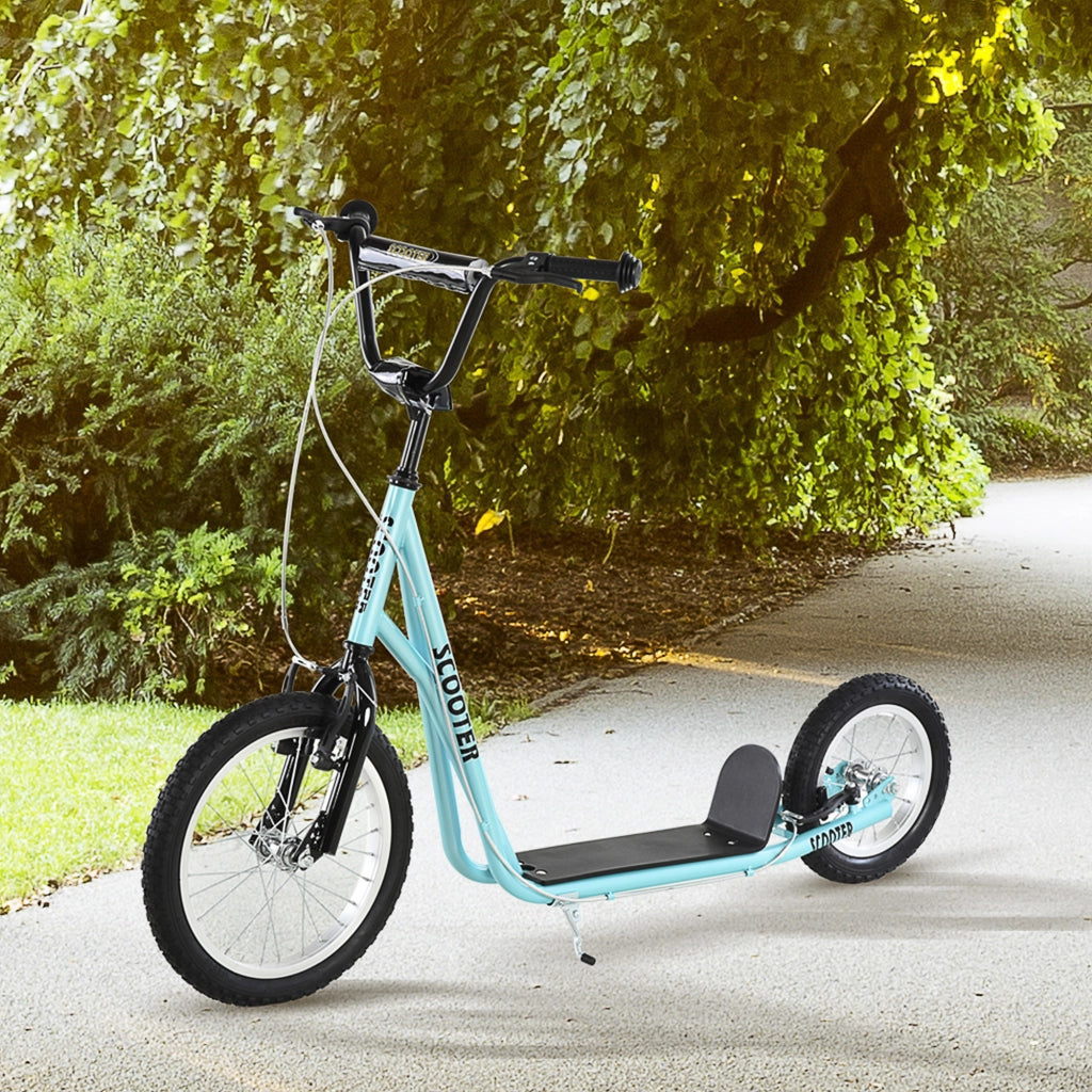 Trottinette Grandi Ruote Pneumatiche ¨C zephmum ¨C Blu Cielo Nero