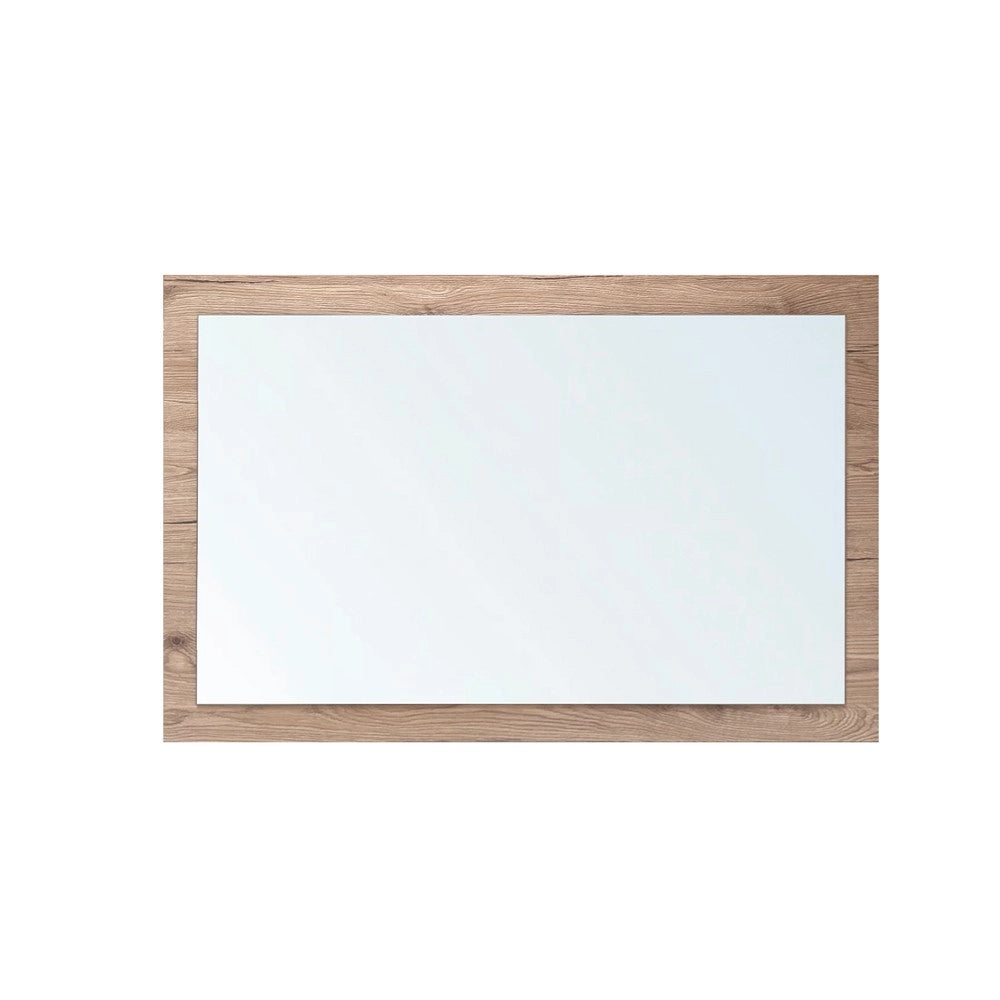 Specchiera Rettangolare 0663 con Cornice Rovere 105x60 cm. – Design Materico e Moderno