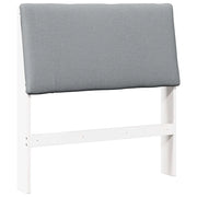 Testiera | Testata imbottita Grigio chiaro 90 cm Pino massello