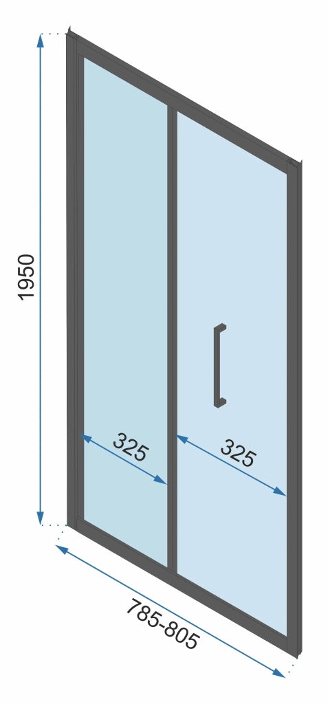 Cabina Doccia Ad Angolo Rapid Fold 80x90