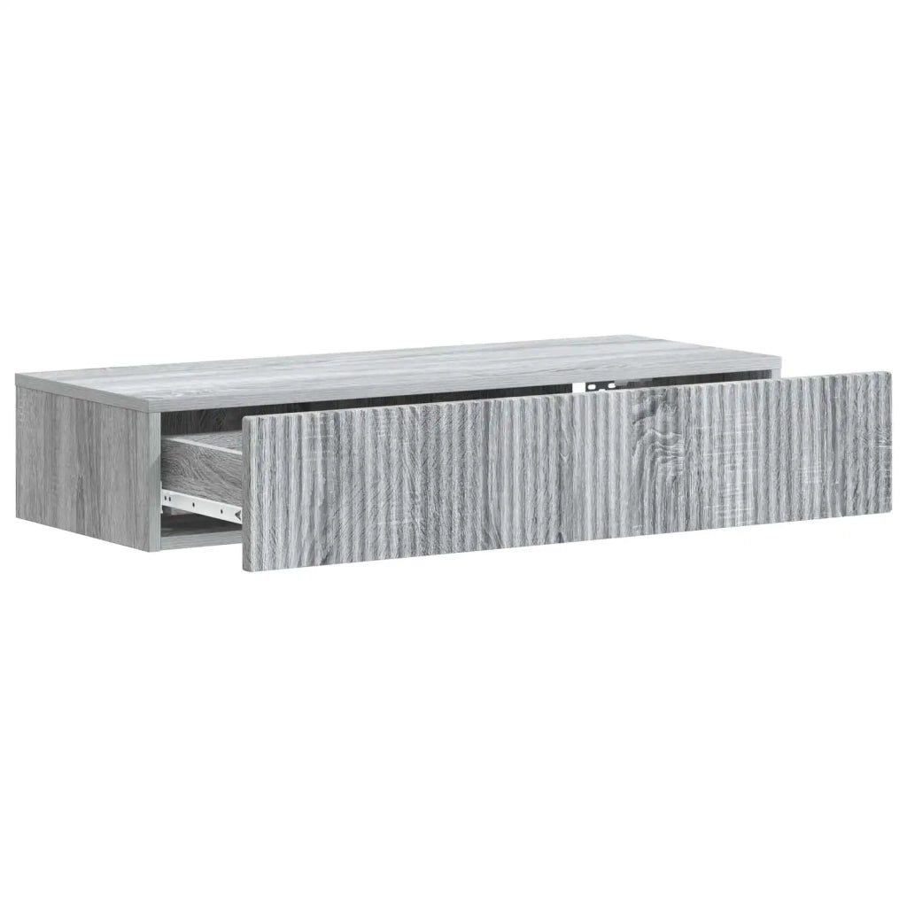 Tavolino da Parete Laterale | Tavolo laterale | Tavolino Grigio Sonoma 87,5 x 34,5 x 17 cm