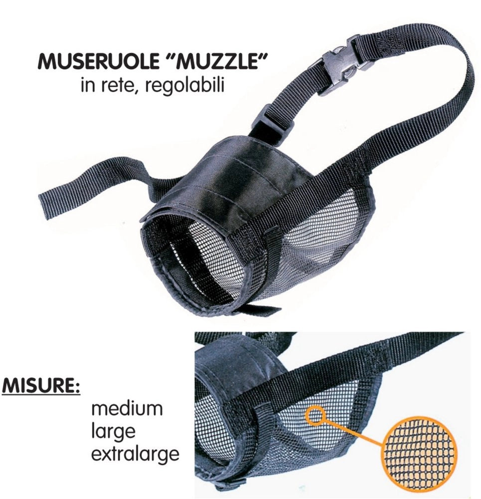 1pz museruola muzzle net extra large i cod:ferx.62044