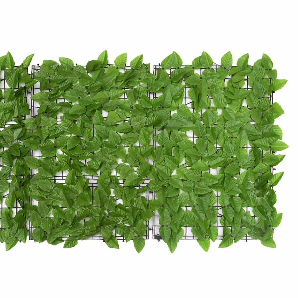 Schermo per balcone schermo per la privacy con foglie 300 x 75 cm verde 02_0009996