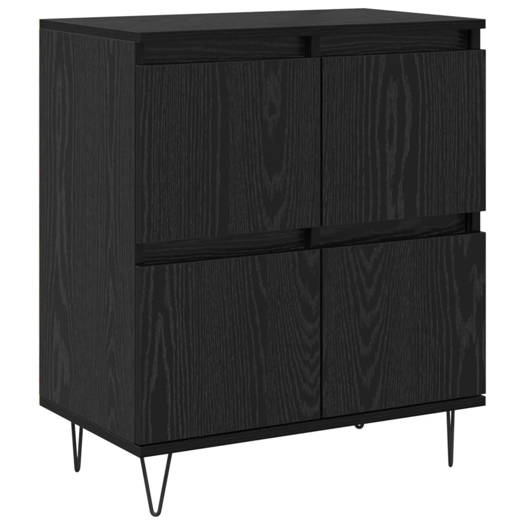 Credenza | Madia | Buffet da pranzo | Armadio da pranzo Rovere Nero 60 x 35 x 70 cm