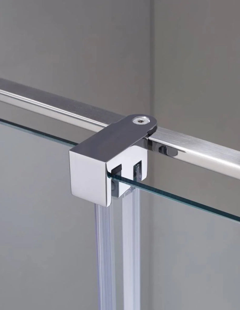 Box doccia CIRENE (KENNA) 1+1 con lato fisso laterale 150x80 cm Cromo Barra Parallela