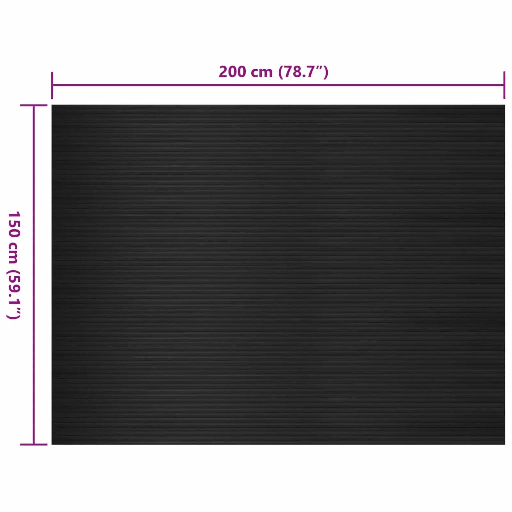 Tappeto per pavimento Nero 1,5 x 2 m Gomma 42046728
