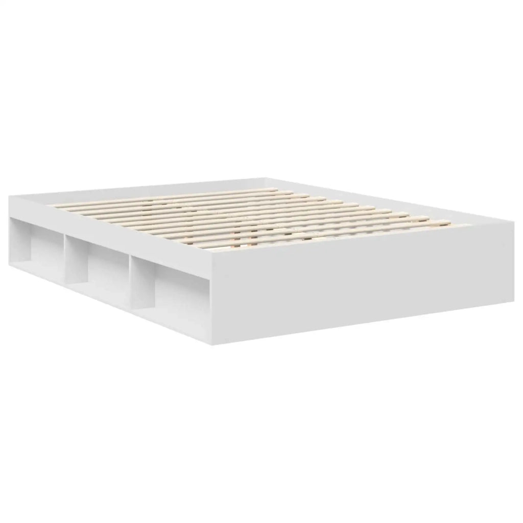 Struttura del letto Bianco 150 x 200 cm Pino massello 3413290