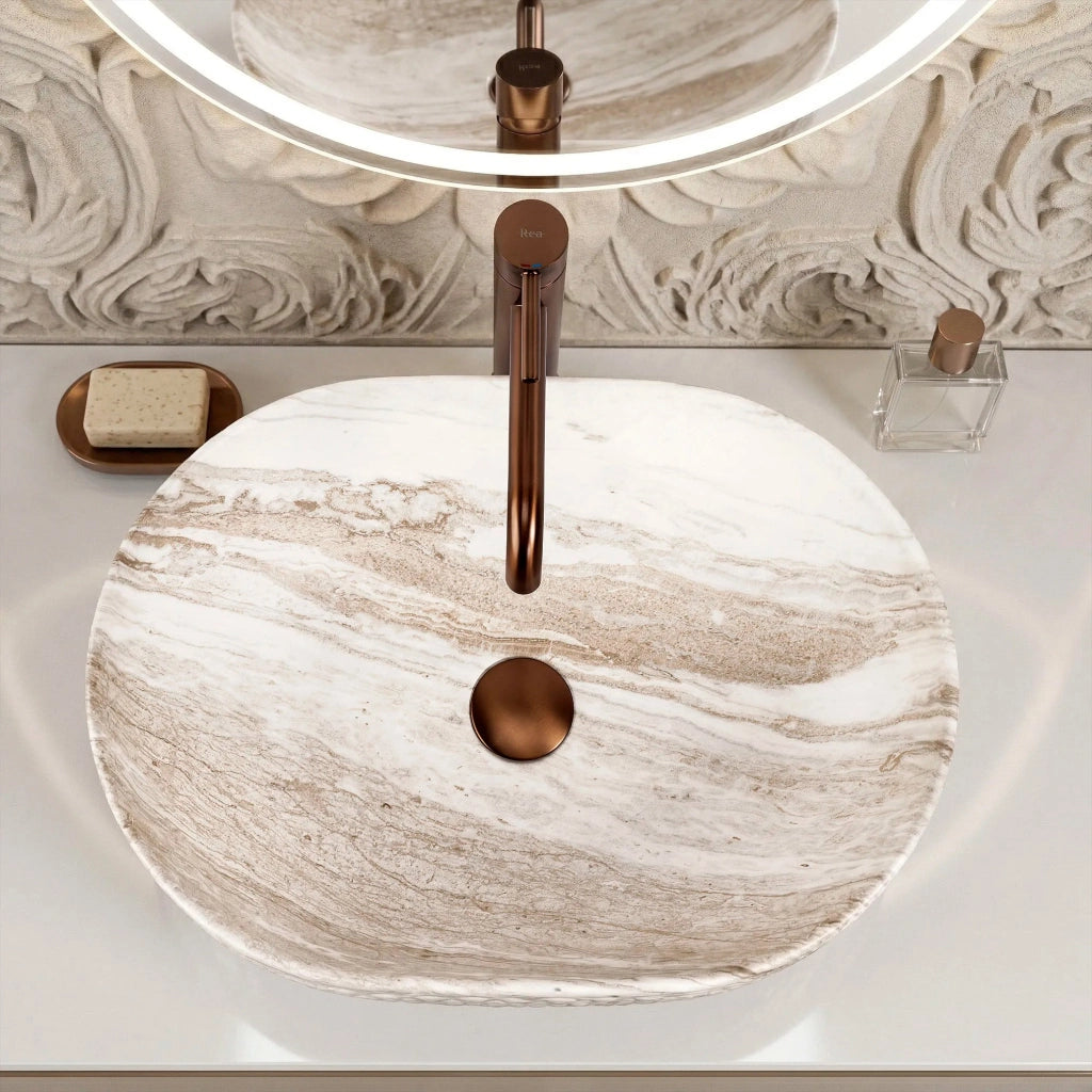 Lavabo Da Appoggio Rea Oktawia Saturn