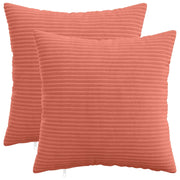 Federa 2 pcs HEERLEN Rosso Arancio 40 x 40 cm corduroy 908455