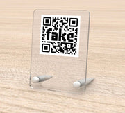 Porta QR Code Ristoranti Enoteche Wine Bar - 8 x 10 Verticale