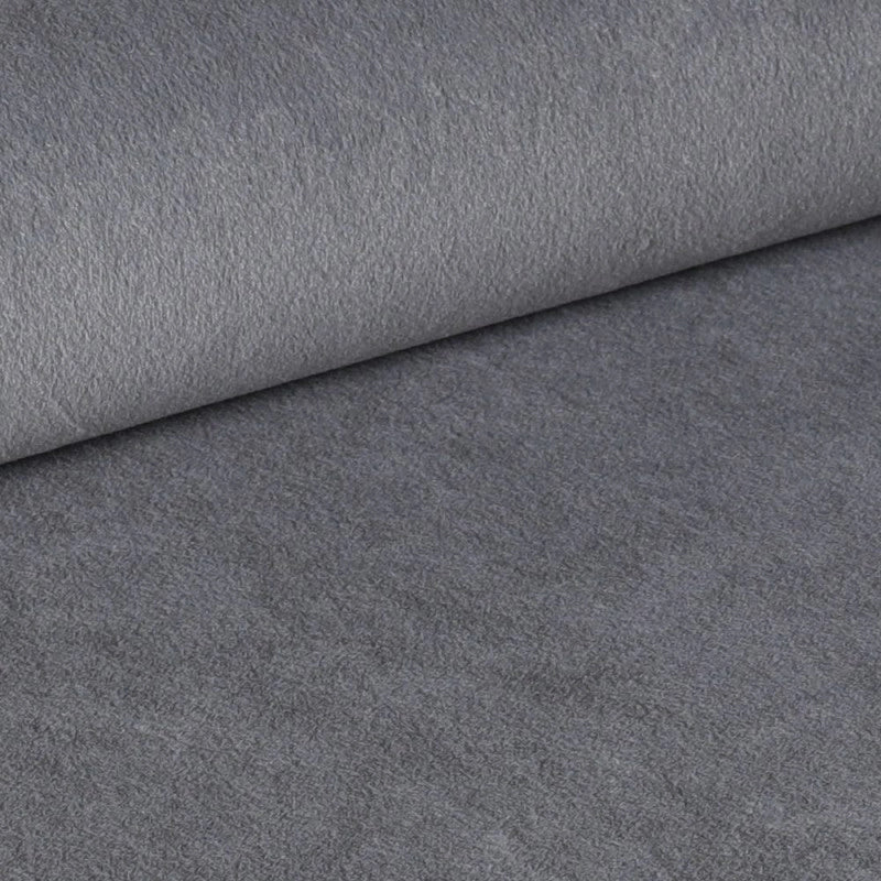 Sedia Vika in tessuto Anka 5 grigio con piedini neri set 4 pezzi