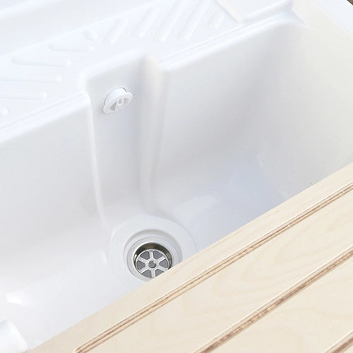 Lavatoio con Mobile in Nobilitato Idrorepellente Dh L 45 x P 50 cm 1 Anta