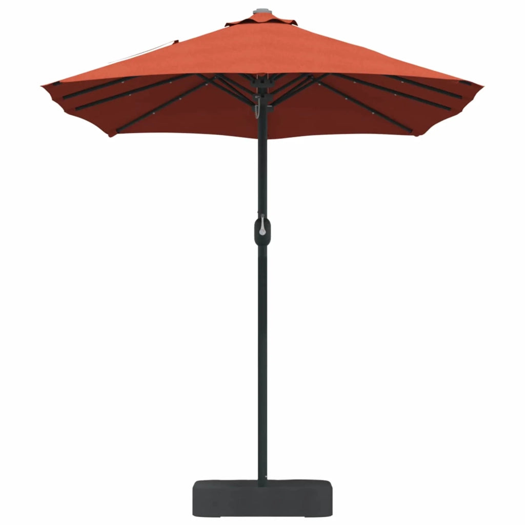 Ombrello da giardino-Ombrellone da spiaggia Terracotta 385 x 209 x 244 cm Poliestere