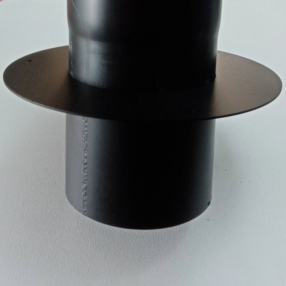 Rosone con tubo attacco ff per stufa a legna, diametro 140mm