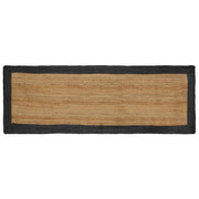 Tappeti per area Naturale e Grigio Scuro 80 x 300 cm Juta 42010687