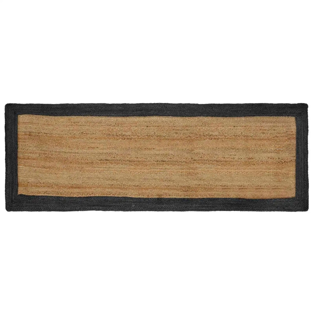 Tappeti per area Naturale e Grigio Scuro 80 x 300 cm Juta 42010687
