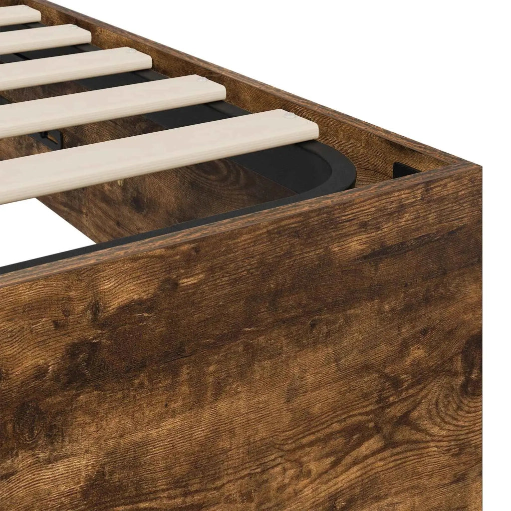 Letto ottomano Quercia Affumicata 203 x 180 x 25 cm 3409209