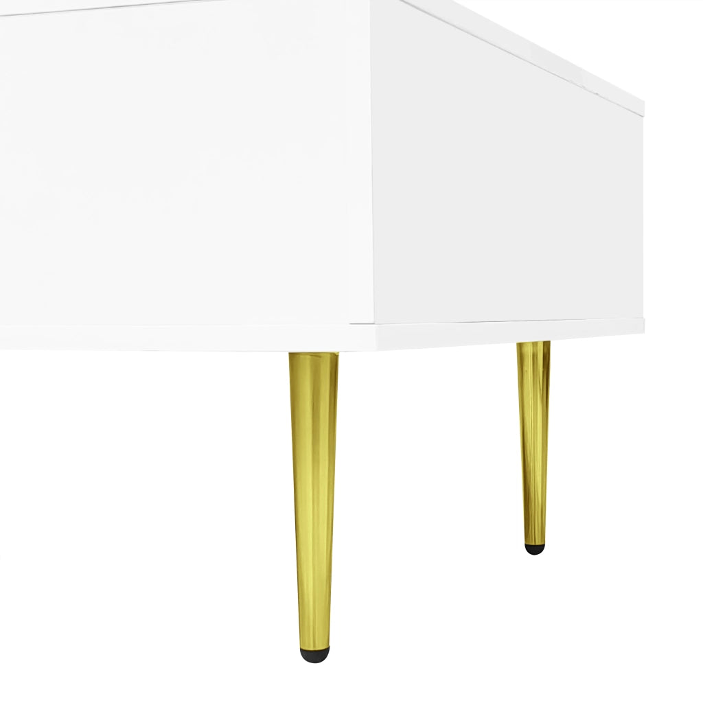 Cassettiera per TV bianca lucida in MDF lunghezza 170 cm