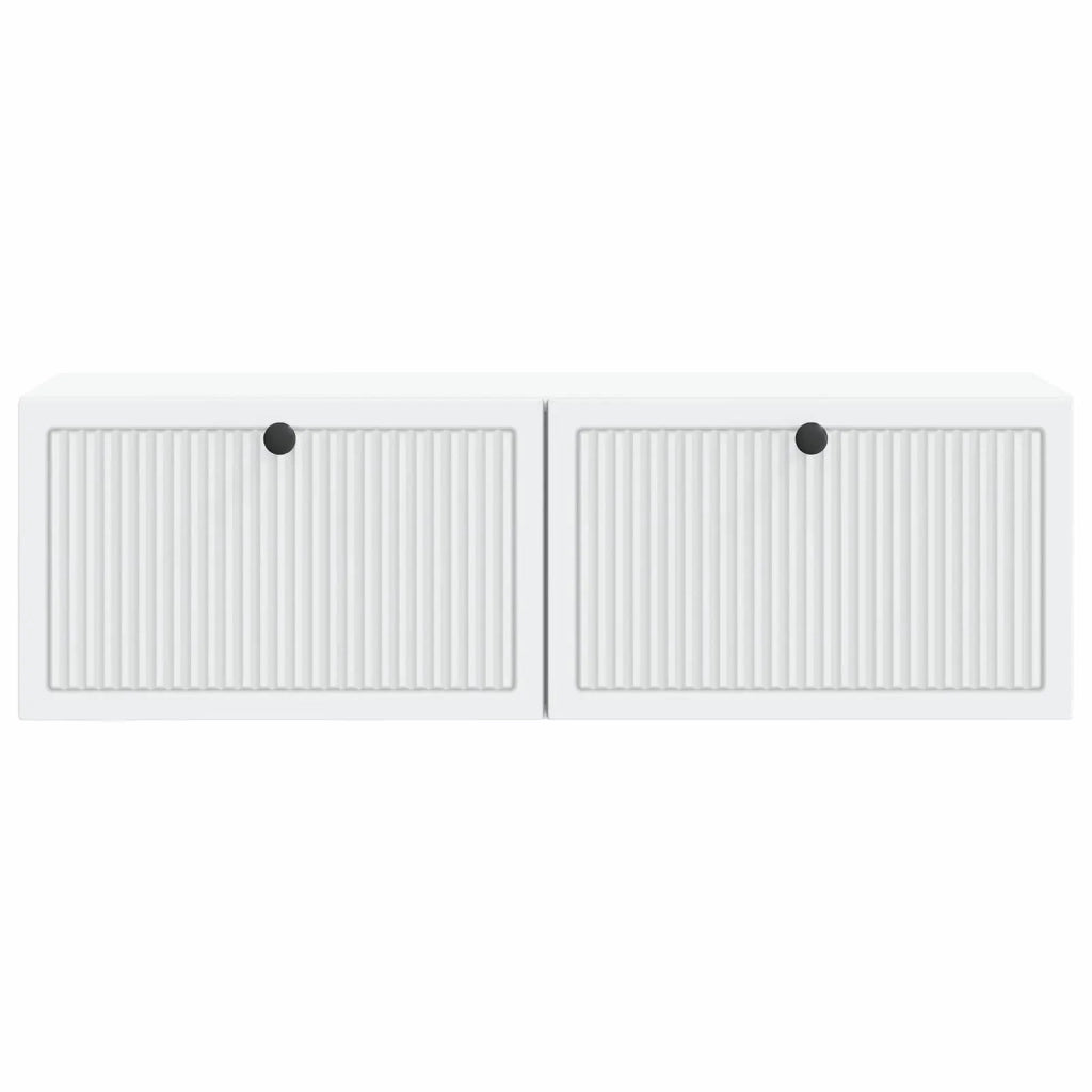 Mobile Porta TV da Muro-Credenza per TV sospesa Bianco 98 x 31 x 30 cm 605062