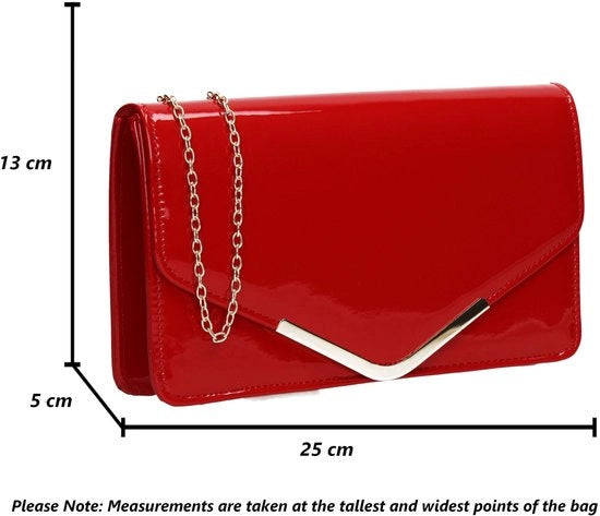 Borsa a Clutch per donne, rosso