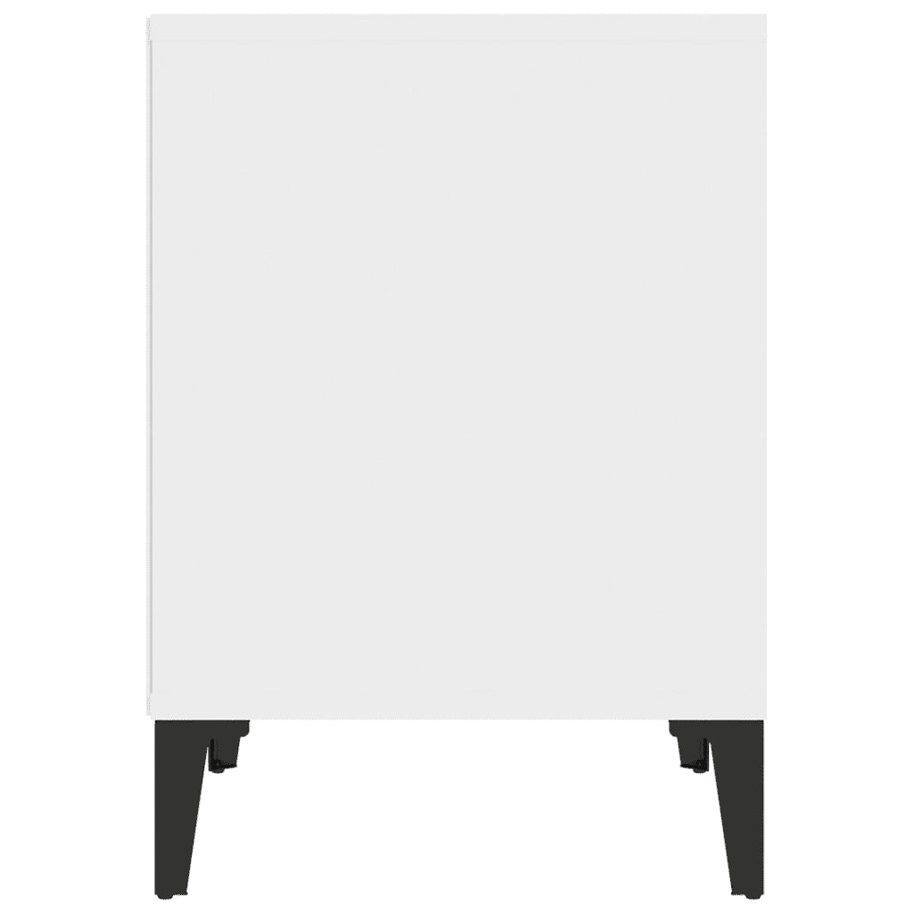 Set di 2 Comodini | Armadio da Notte | Mobiletto da notte in Bianco 40x35x50 cm