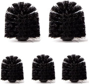 Kit di testa per spazzola da bagno in nero da 5 pezzi