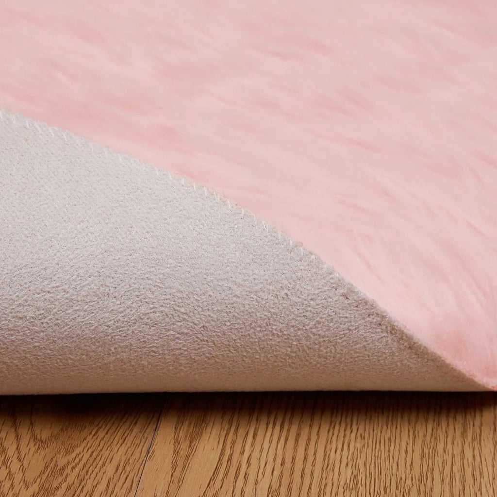Tappeto in finta TAFALLA Rosa Ø 160 cm Poliestere 42021560