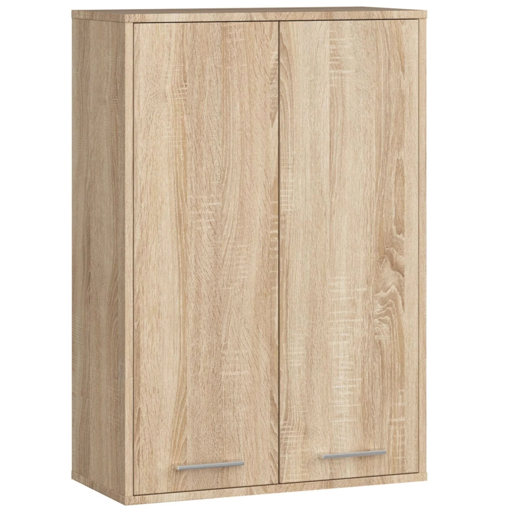 Mobile bagno sospeso AKORD FIN W64 H934 Quercia Sonoma 2 ante 64x94x30 cm